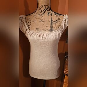 White House Black Market Beige Top